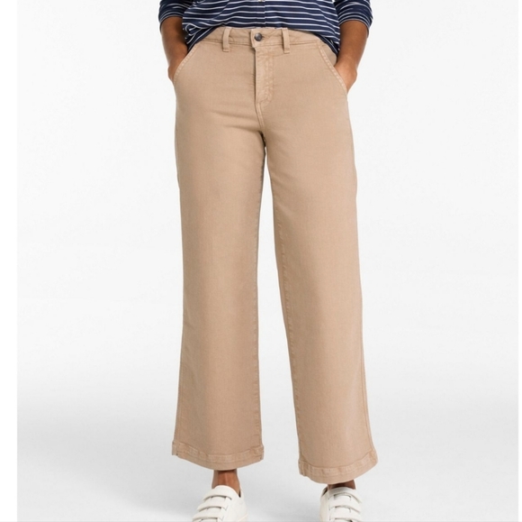 3367  LL Bean Women's 207 Vintage Jeans, High-Rise Wide-Leg Sz 14 NWT - Picture 2 of 11